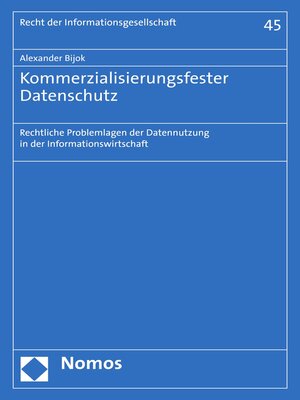 cover image of Kommerzialisierungsfester Datenschutz